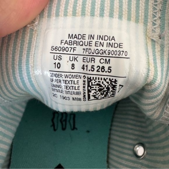 Converse Womens Size 10 Chuck Taylor All Star Double Tongue Gray Shoes Sneakers - Picture 8 of 8